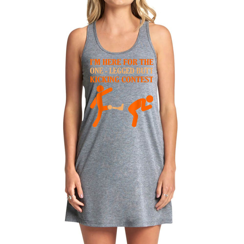 One Legged Contest Funny Amputee Prosthetic Surgery Graphic T Shirt Tank Dress by cm-arts | Artistshot