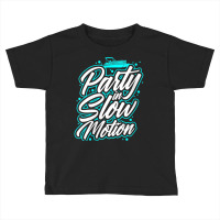 Womens Party In Slow Motion   Pontoon Boat Party V Neck T Shirt Toddler T-shirt | Artistshot