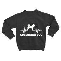 Heartbeat Greenland Dog , Greenland Dog Toddler Sweatshirt | Artistshot