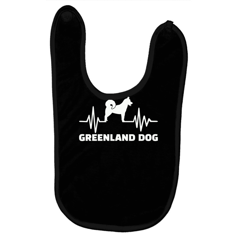 Heartbeat Greenland Dog , Greenland Dog Baby Bibs | Artistshot