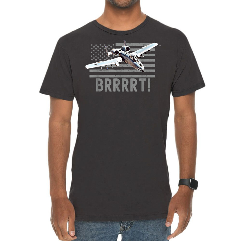 Funny A10 Thunderbolt Warthog Brrrrrt T Shirt Vintage T-shirt | Artistshot