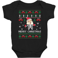 Santa Claus Skeleton Ugly Christmas Radiologist Pajamas Gift T Shirt Baby Bodysuit | Artistshot