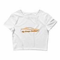 Big Orange Challenger   Checkerboard   Tennessee Crop Top | Artistshot