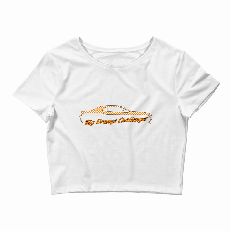 Big Orange Challenger   Checkerboard   Tennessee Crop Top by kiamadalee | Artistshot