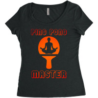 Ping Pong Master Table Tennis For Pingpong Players Women's Triblend Scoop T-shirt | Artistshot