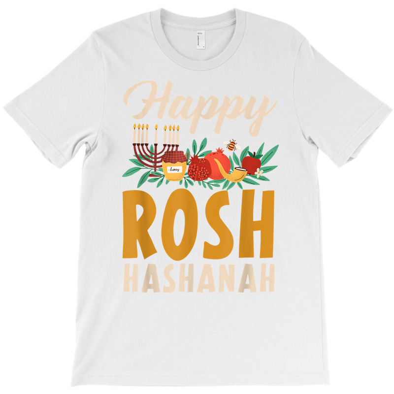 Happy Rosh Hashanah Shofar Jews Holiday Jewish New Year T Shirt T-shirt | Artistshot