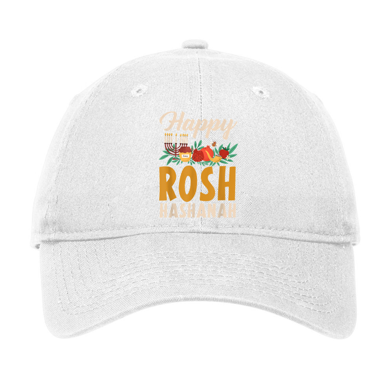 Happy Rosh Hashanah Shofar Jews Holiday Jewish New Year T Shirt Adjustable Cap | Artistshot