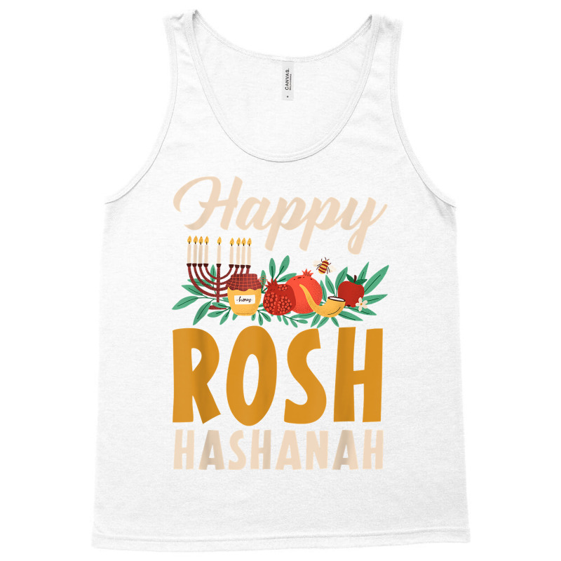 Happy Rosh Hashanah Shofar Jews Holiday Jewish New Year T Shirt Tank Top | Artistshot