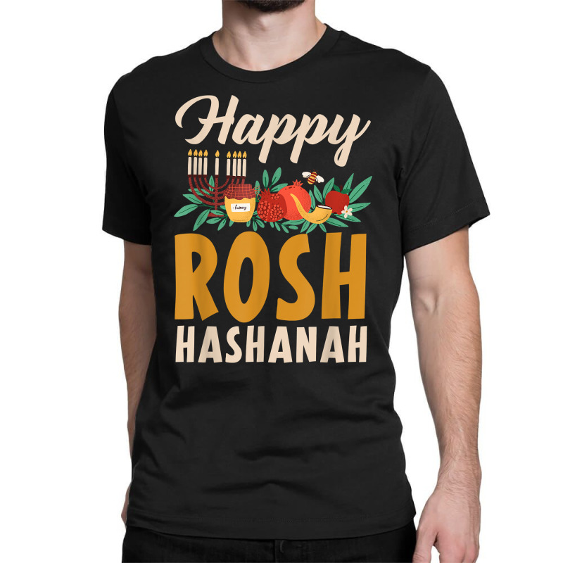 Happy Rosh Hashanah Shofar Jews Holiday Jewish New Year T Shirt Classic T-shirt | Artistshot