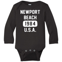 Port Beach Long Sleeve Baby Bodysuit | Artistshot