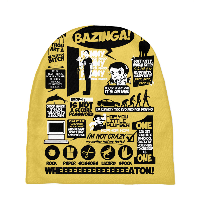 Bazinga Quotes The Big Bang Theory Baby Beanies | Artistshot