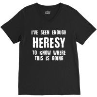 Inquisition Enough Heresy Inquisitor Meme Quotes Tabletop Wargaming Ne V-neck Tee | Artistshot