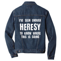 Inquisition Enough Heresy Inquisitor Meme Quotes Tabletop Wargaming Ne Men Denim Jacket | Artistshot