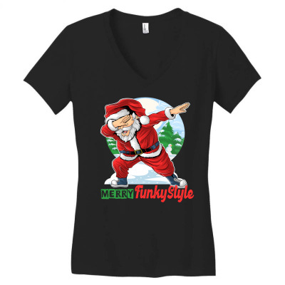 Happy Holidays  Funny Santa Women's V-neck T-shirt Designed By Fga Apparel