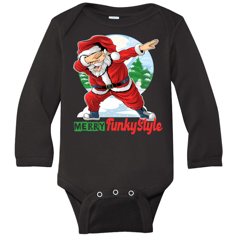 Happy Holidays  Funny Santa Long Sleeve Baby Bodysuit | Artistshot
