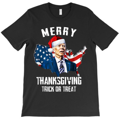 Merry Thanksgiving Trick Or Treat T-shirt Designed By Larry J Jones