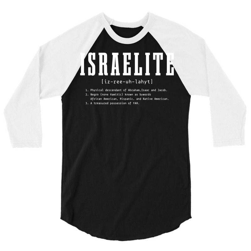 Israelite Definition Hebrew Judah Israel 3/4 Sleeve Shirt by Tisha Brown | Artistshot