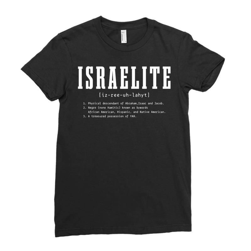 Israelite Definition Hebrew Judah Israel Ladies Fitted T-Shirt by Tisha Brown | Artistshot