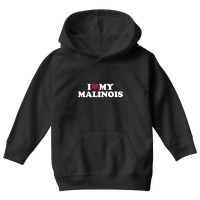 I Love My Malinois , Malinois Youth Hoodie | Artistshot