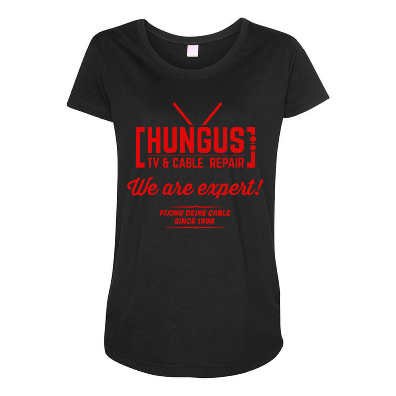 Hungus Tv And Cable Repair Maternity Scoop Neck T-shirt | Artistshot