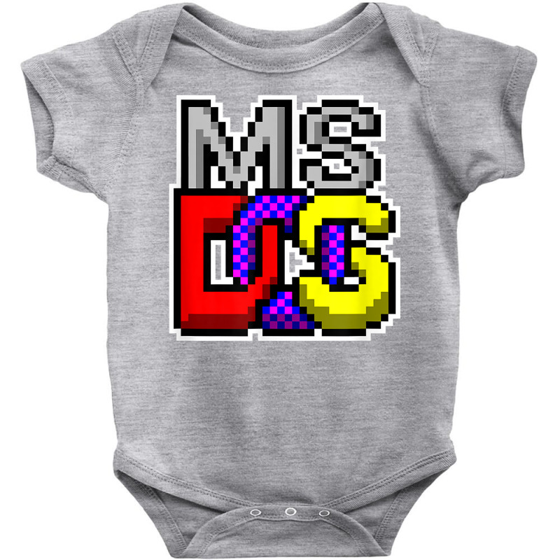 Ms Dos Retro Operating System Computer Gifts   It Tech Geek T Shirt Baby Bodysuit by cm-arts | Artistshot