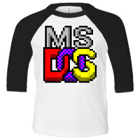 Ms Dos Retro Operating System Computer Gifts   It Tech Geek T Shirt Toddler 3/4 Sleeve Tee | Artistshot