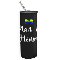 Lgbt Pride Gay Bachelor Party Man Of Honor Engagement For Fans Skinny Tumbler | Artistshot