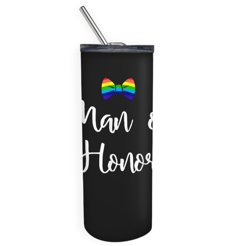 Lgbt Pride Gay Bachelor Party Man Of Honor Engagement For Fans Skinny Tumbler | Artistshot