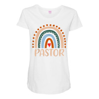 Pastor Rainbow Appreciation Day Hello Back To School T Shirt Maternity Scoop Neck T-shirt | Artistshot