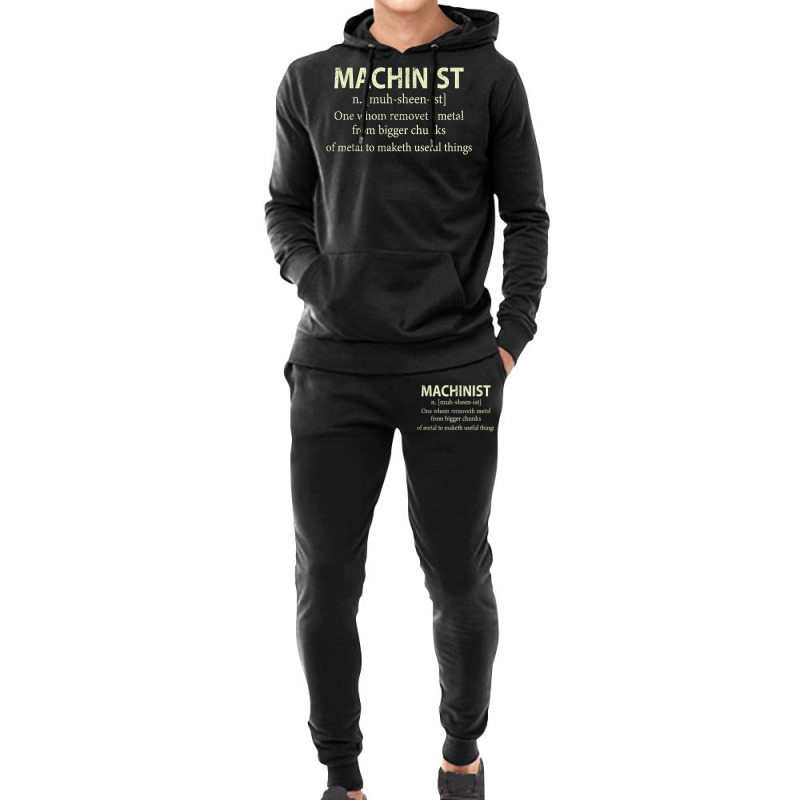 Cnc Machinist Definition Funny Engineers Machinist T Shirt Hoodie & Jogger Set | Artistshot