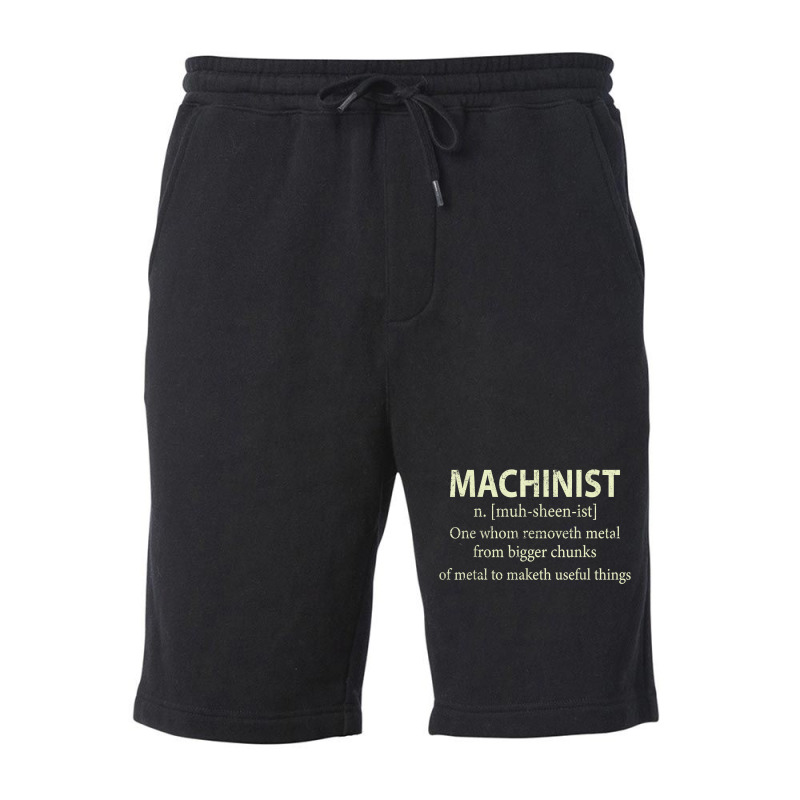 Cnc Machinist Definition Funny Engineers Machinist T Shirt Fleece Short | Artistshot