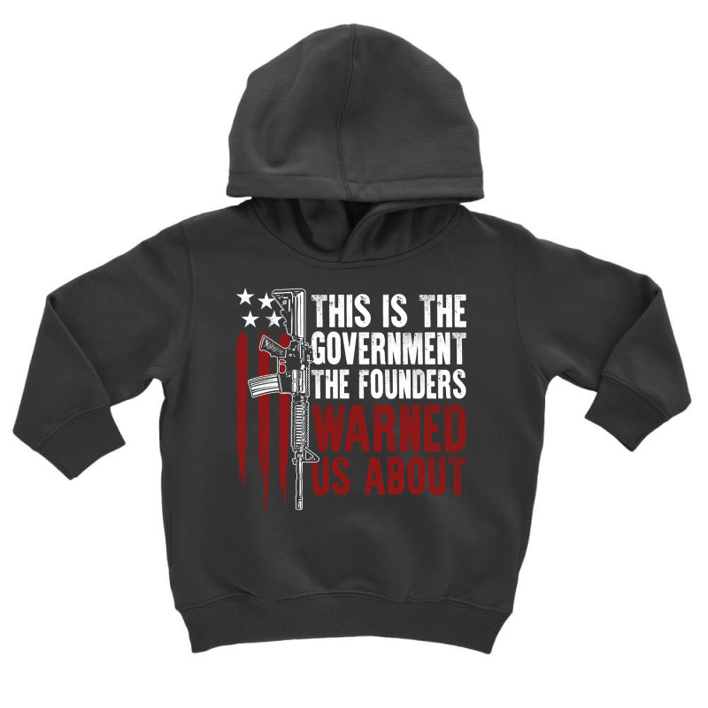 This Is The Government The Founders Warned Us About On Back Pullover H Toddler Hoodie | Artistshot