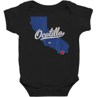 Ocotillo California Ca Map T Shirt Baby Bodysuit | Artistshot