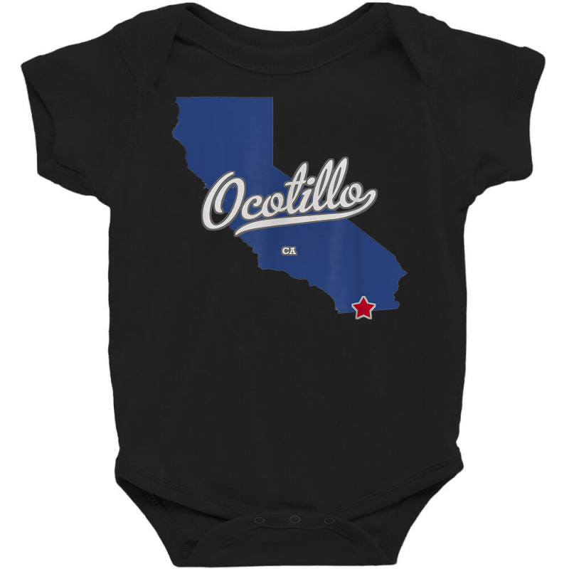 Ocotillo California Ca Map T Shirt Baby Bodysuit | Artistshot