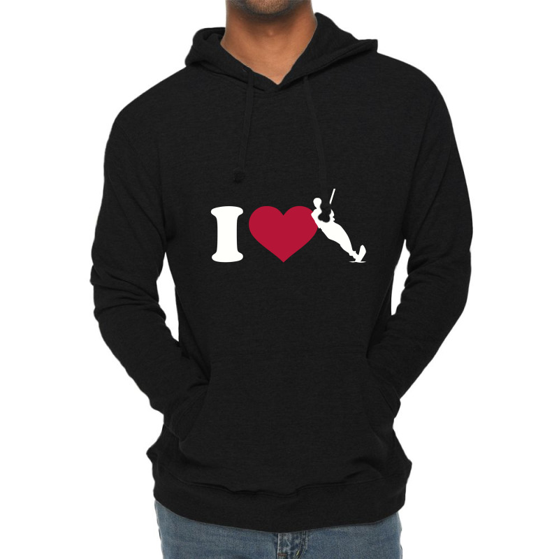 I Love Water Skiing, Water Skiing Lightweight Hoodie by koujirouinoue | Artistshot