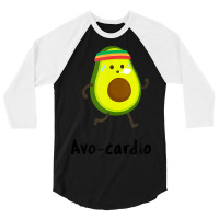 Cinco De Mayo Avo Cardio Funny Workout, Jogging, Running Pun 3/4 Sleeve Shirt | Artistshot