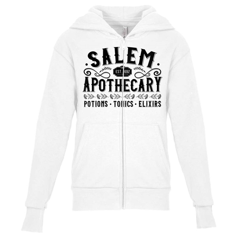 Womens Basic Witch Salem Apothecary Herbalist Elixir Tonic Potion Ragl Youth Zipper Hoodie by cm-arts | Artistshot