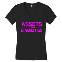 Assets Over Liabilities Accountant For Fans Women's V-neck T-shirt | Artistshot