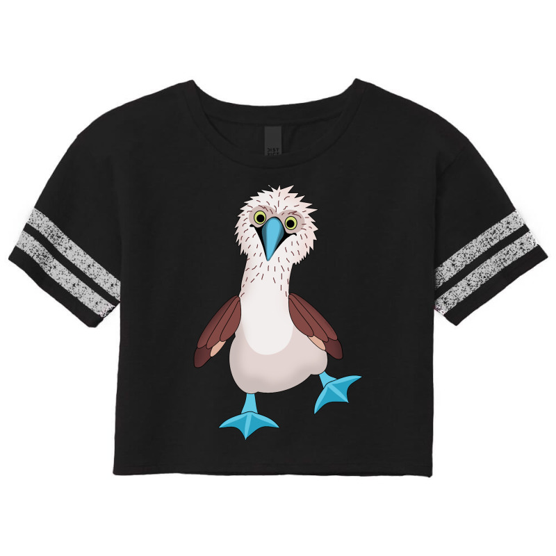 Dancing Booby Sea Bird Footed Blue Feet Drawing Long Sleeve T Shirt Scorecard Crop Tee by kubleryeonkenx | Artistshot