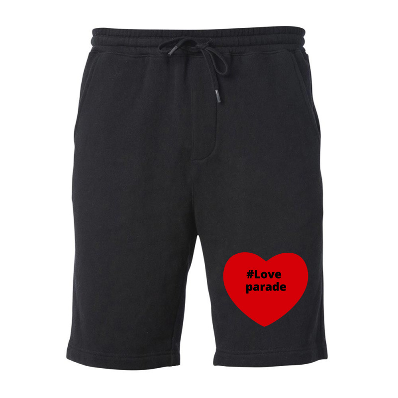 Love Parade, Hashtag Heart, Love Parade 2 Fleece Short by chillinxs | Artistshot