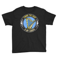 Harp Harpist Harpists Tuning The Harp Is My Cardio T Shirt Youth Tee | Artistshot