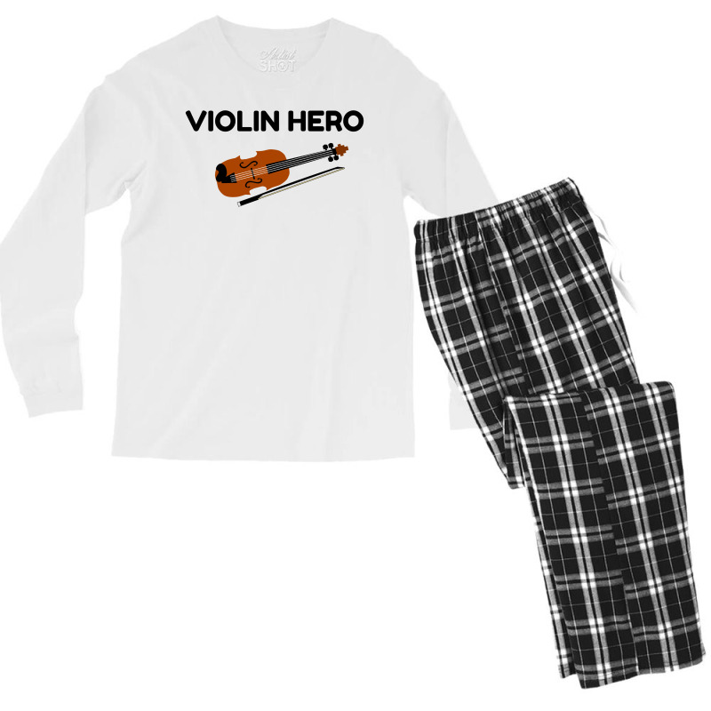 Violin Hero Men's Long Sleeve Pajama Set by Perfect Designers | Artistshot