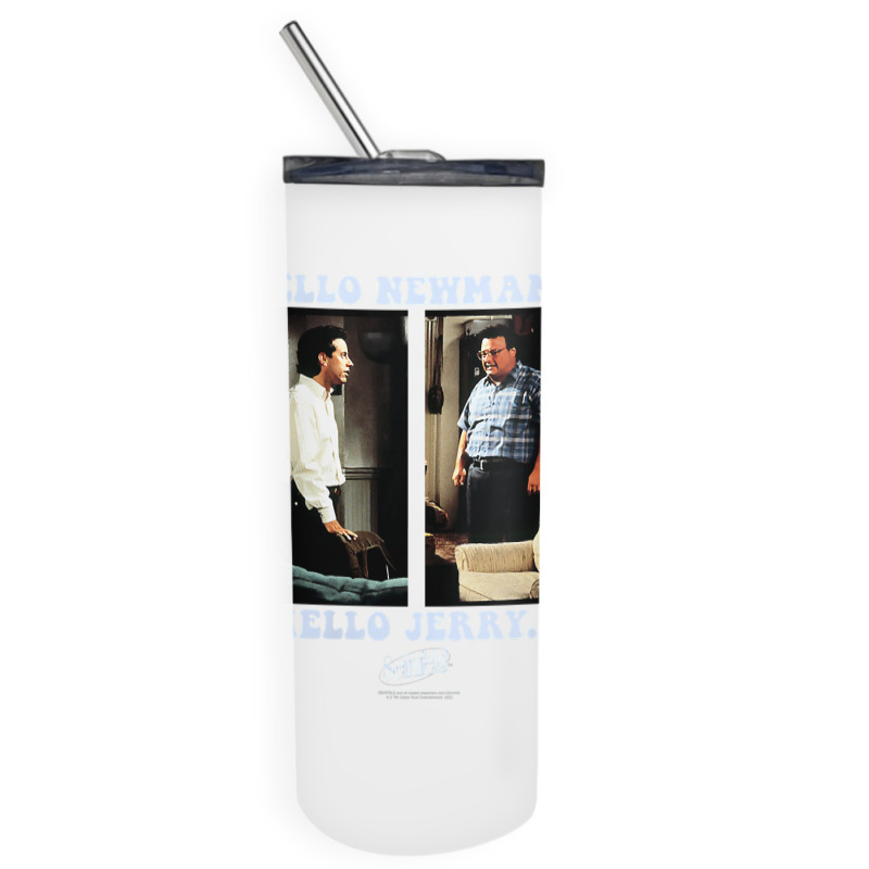 Womens Seinfeld Newman And Jerry V Neck T Shirt Skinny Tumbler | Artistshot