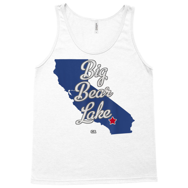 Big Bear Lake California Ca Map T Shirt Tank Top | Artistshot