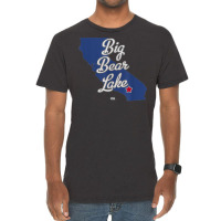 Big Bear Lake California Ca Map T Shirt Vintage T-shirt | Artistshot