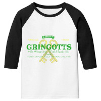 Gringotts Bank Youth 3/4 Sleeve | Artistshot