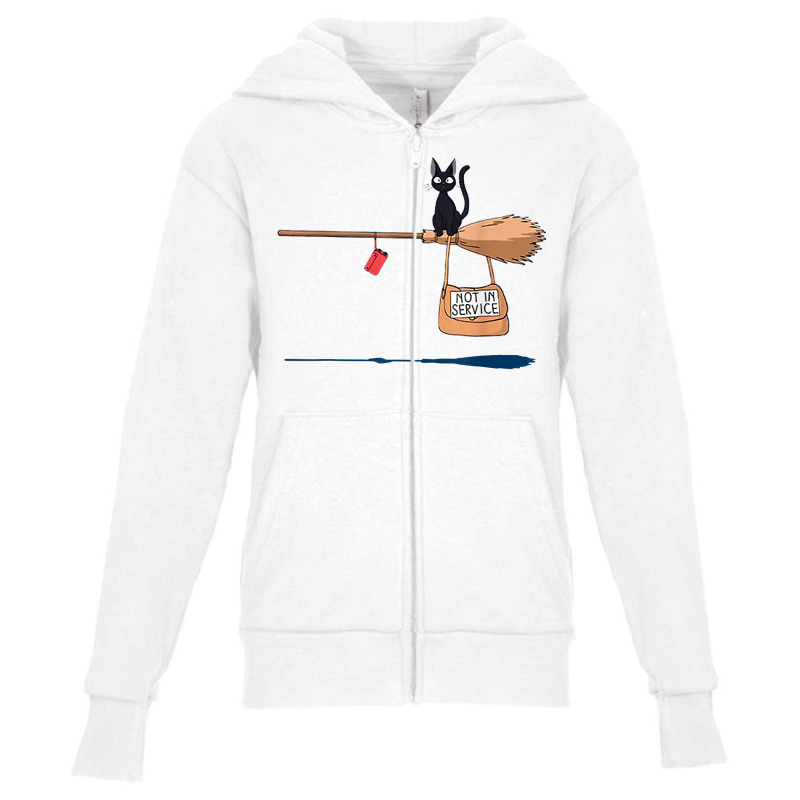 Studio Delivery Service Jiji Black Cat Anime 1 T Shirt Youth Zipper Hoodie by cm-arts | Artistshot