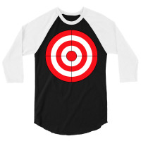 Bullseye Target Lazy Diy Halloween Costume Darts Shooting 3/4 Sleeve Shirt | Artistshot