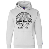 Womens If The Stars Were Made To Worship So Will I Psalm 1483 6 V Neck Champion Hoodie | Artistshot