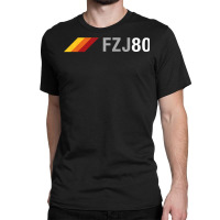 Fzj80 Overland Suv 3 Stripes Vintage Racing 80 Series T Shirt Classic T-shirt | Artistshot